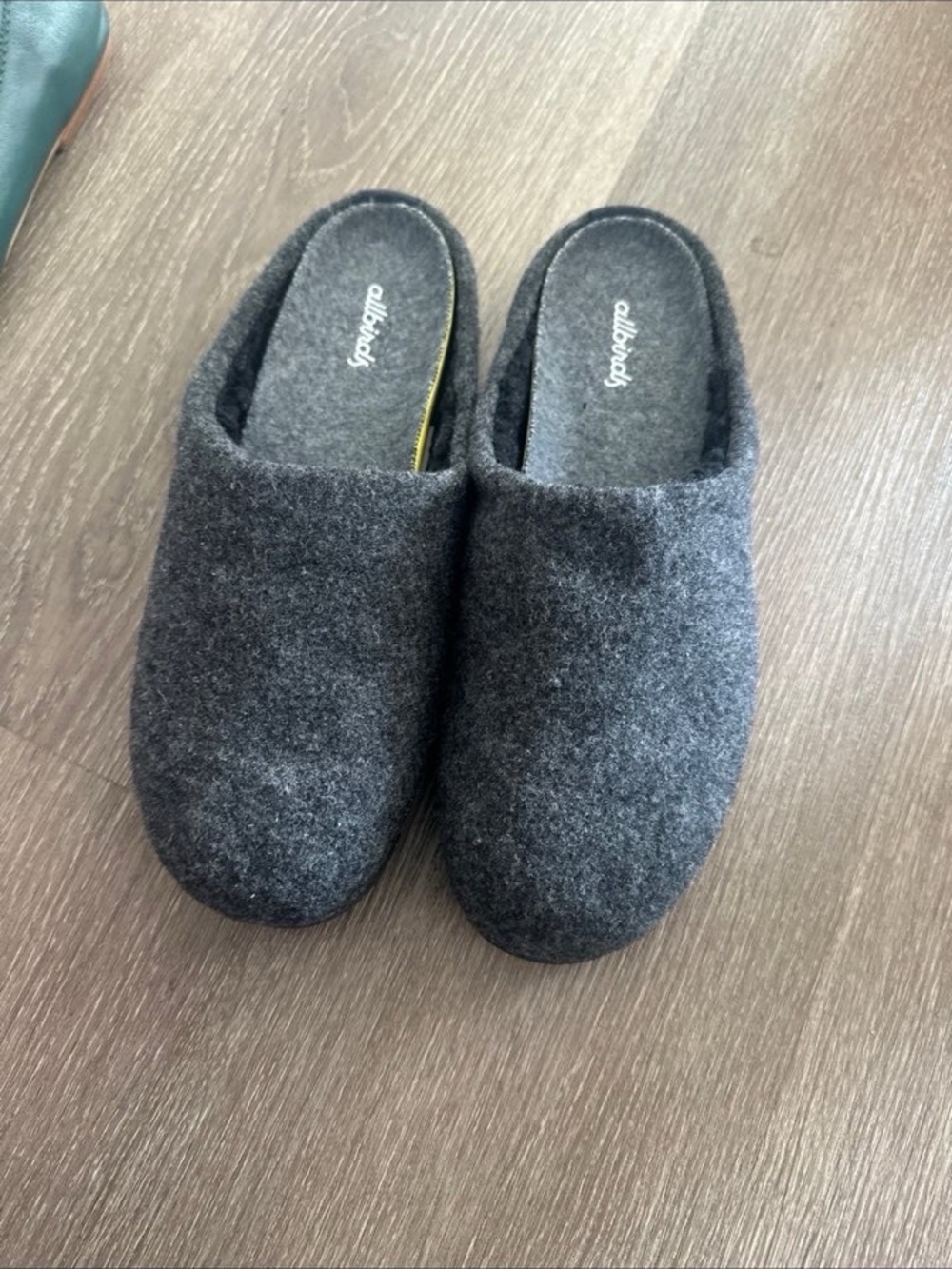 allbirds Kids Charcoal Grey Wool Slip-On Slippers